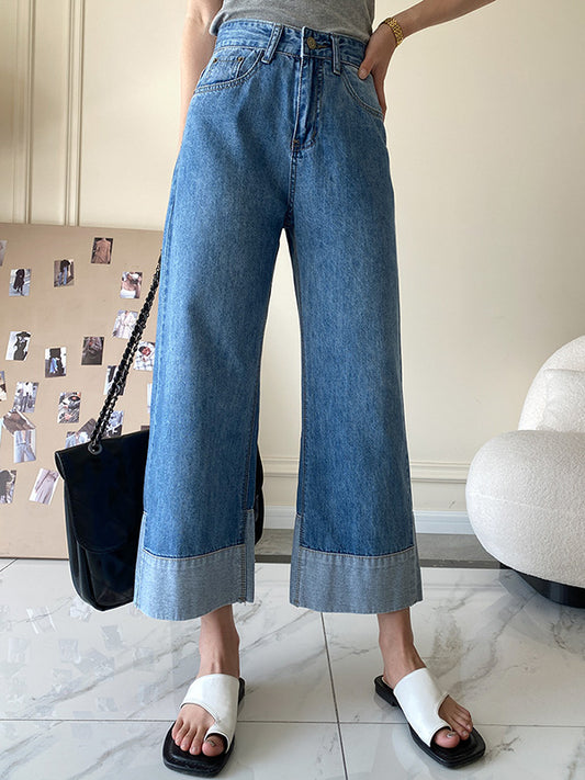 Original Loose Casual Wide Legs High-Waisted Jean Pants