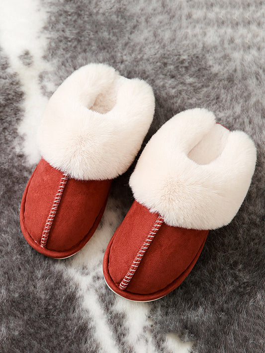 Indoor Warm Faux Fur Non-Slip Keep Warm Slippers