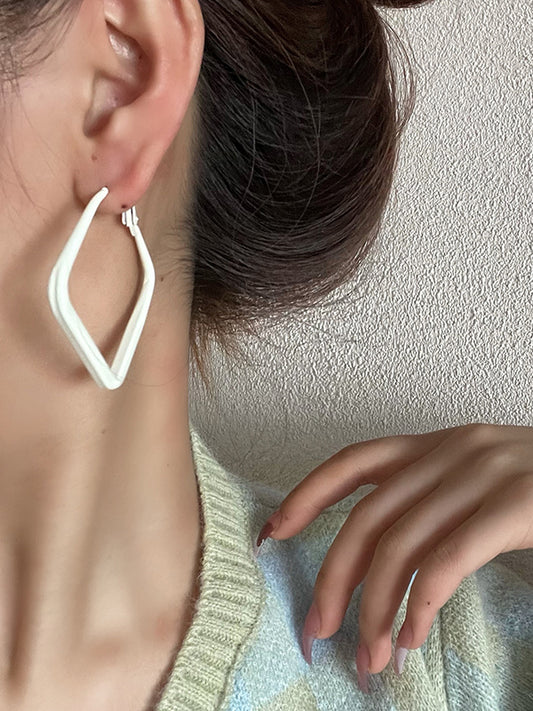 Simple Chic Geometric Solid Color Earrings