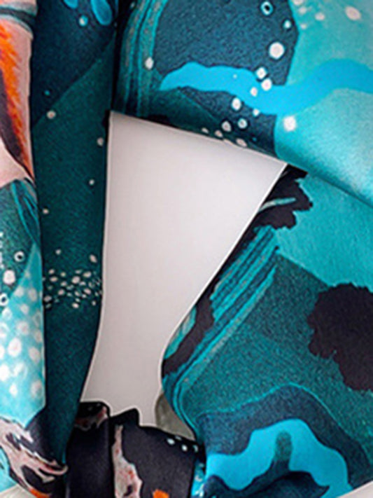 New Trends Square Printed Silk Scarf