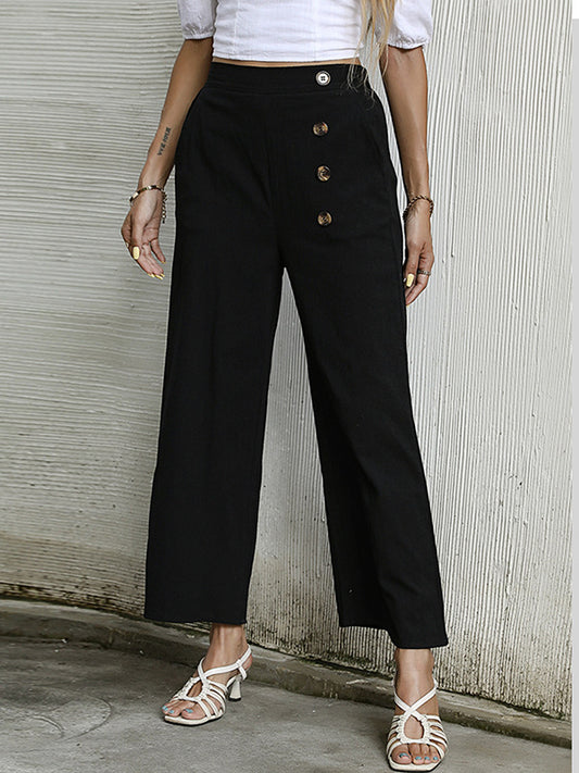 Original Simple Casual Loose Solid Color Pants