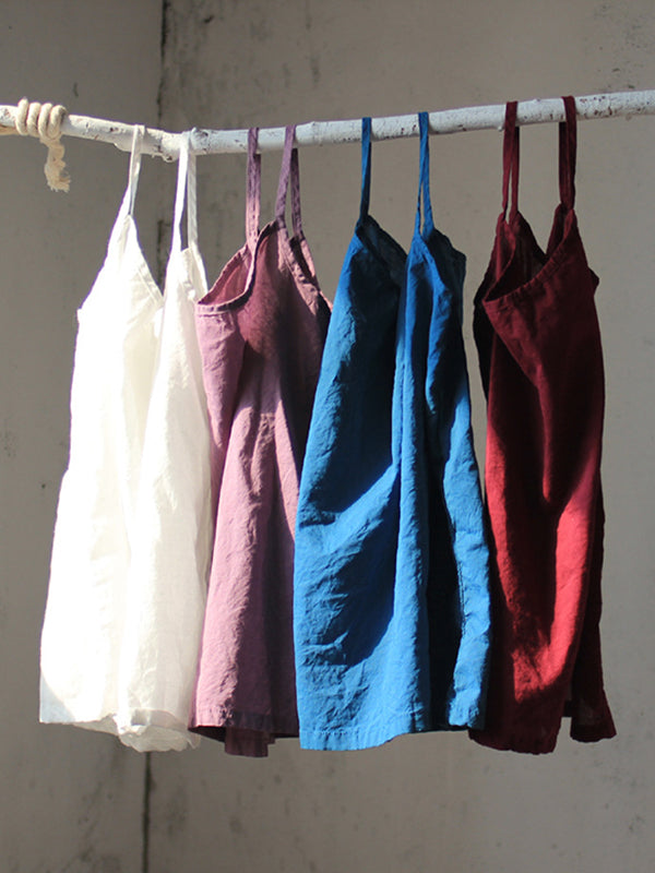 9 Colors Simple Solid Color Sleeveless Vest Top