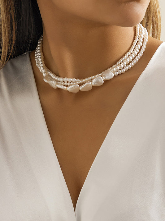 Original Vintage Multi-Layered Pearl Necklace